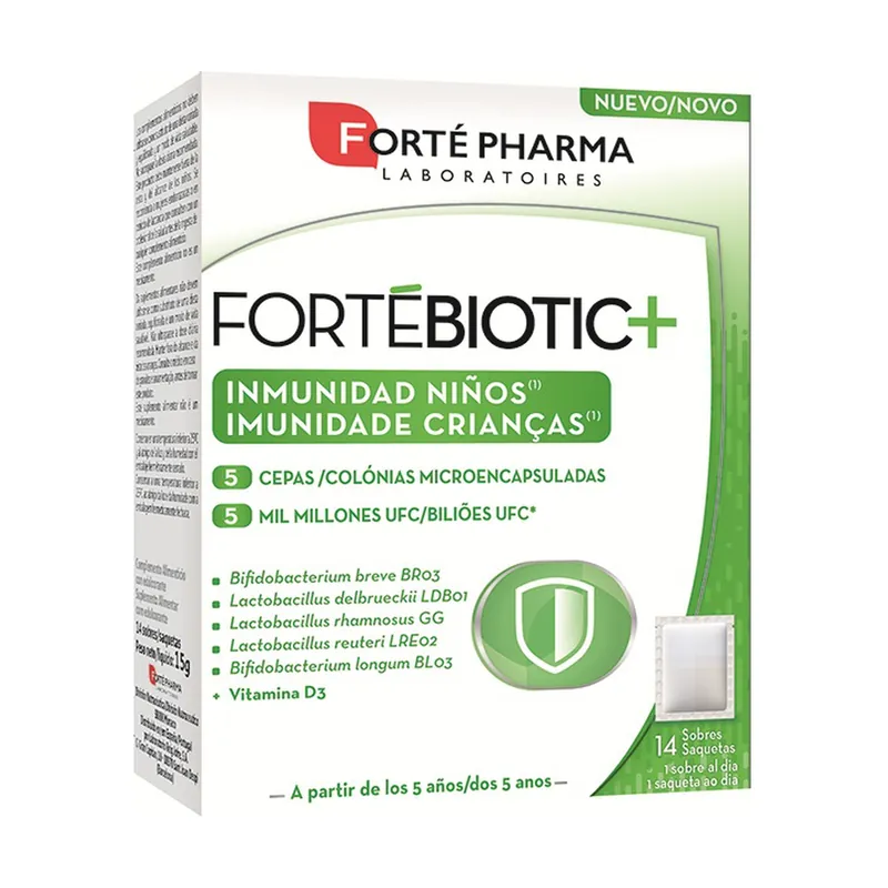 Mega Sale Fortébiotic + Immunity Children 14 packets Forté Pharma