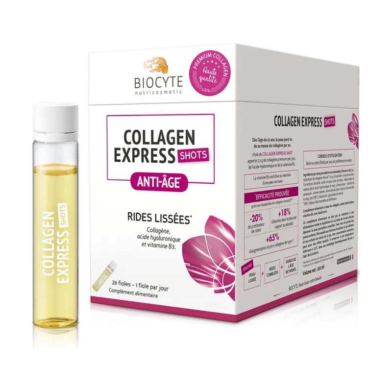 Collagen Express shots 28 vials of 9ml Biocyte Genuine