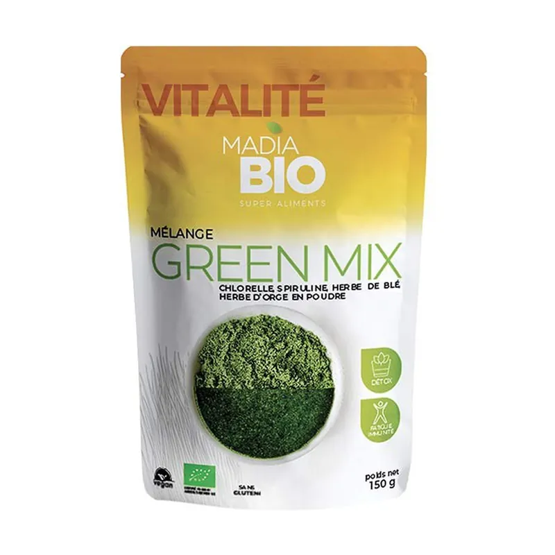 Green mix 150 g of powder Madia Bio Certified