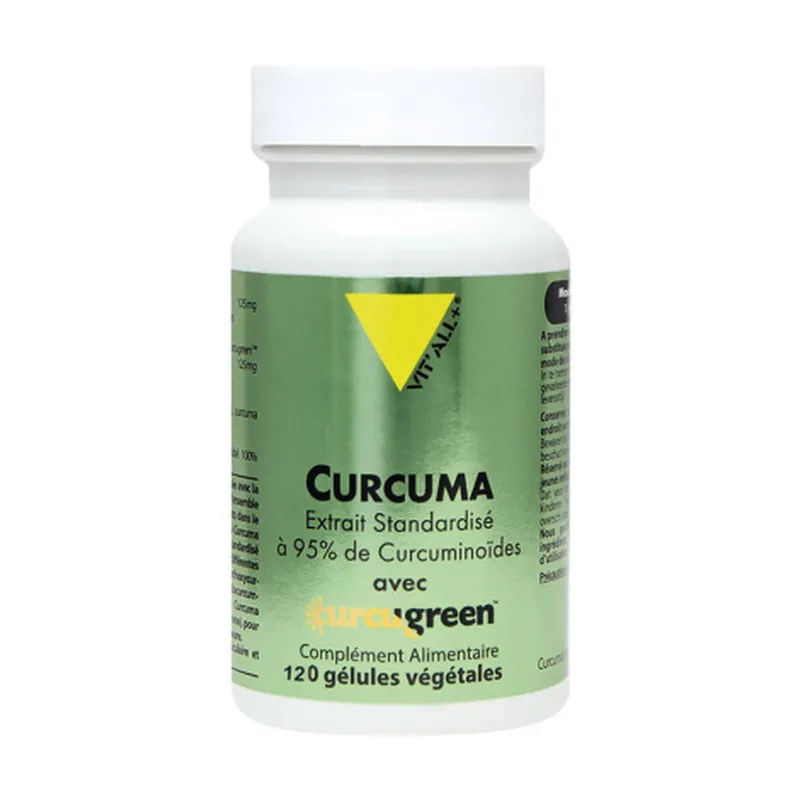 Turmeric 1000mg Standardized 95% Curcuminoid Extract Optimized with BCM95® 120 vegetable capsules Vitall + One Day Deal
