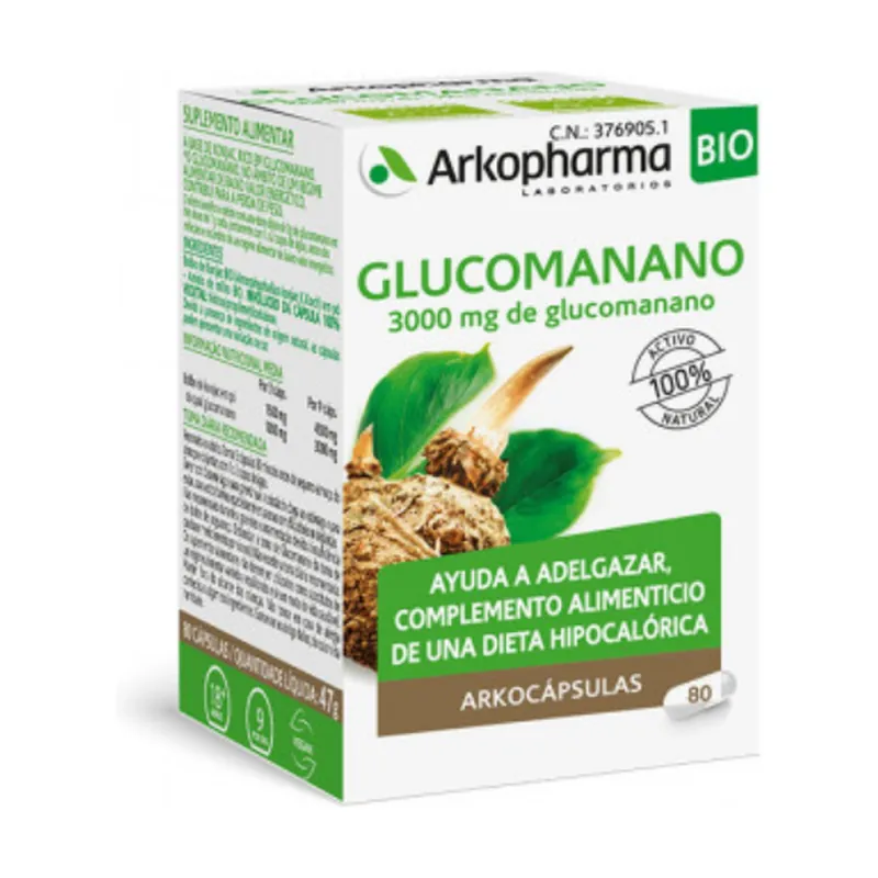 Don't Miss Out Bio Glucomannan Arkocapsules 80 capsules Arkopharma