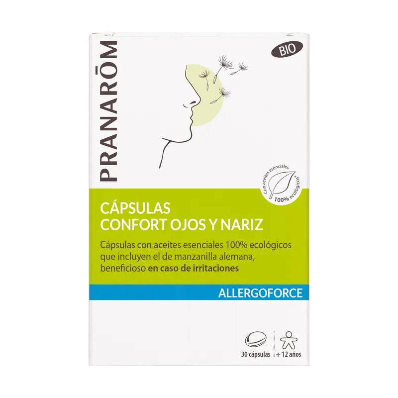 Comfort Capsules Eyes and Nose 30 capsules Pranarom Next Day Delivery