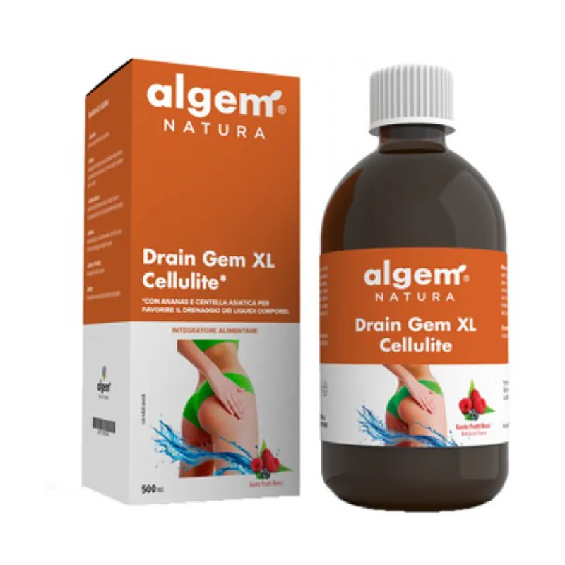 Price Drop Draingem XL Cellulite Red Fruits 500 ml Algem Natura