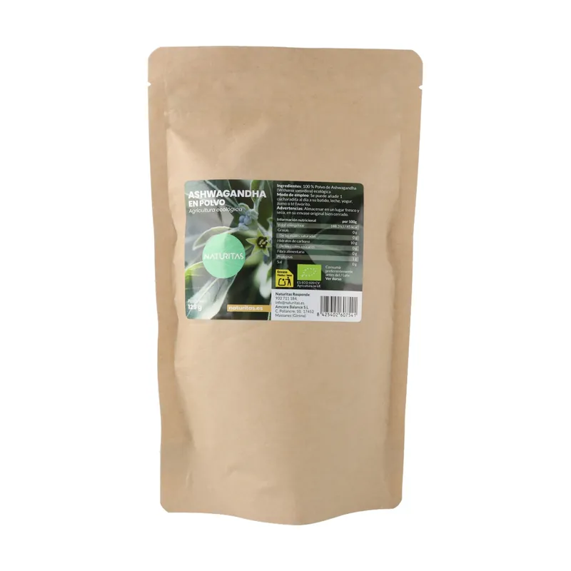 Organic Ashwagandha Powder 125 g Essentials Next Day Delivery