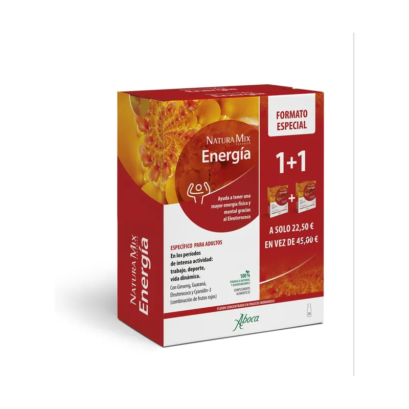 Natura mix advanced energy 20 vials Aboca Reduced Price