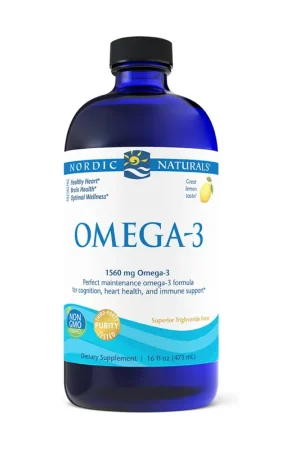 Authentic Omega 3 Liquid 1560 mg Lemon 473 ml Nordic Naturals