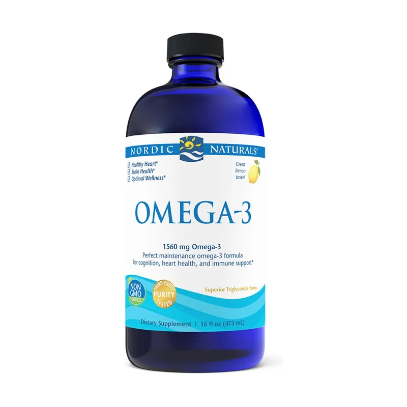 Authentic Omega 3 Liquid 1560 mg Lemon 473 ml Nordic Naturals