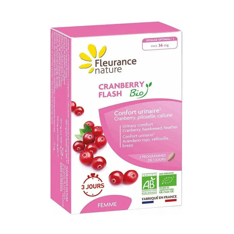 Cranberry flash bio 14 tablets Fleurance Nature Must Have