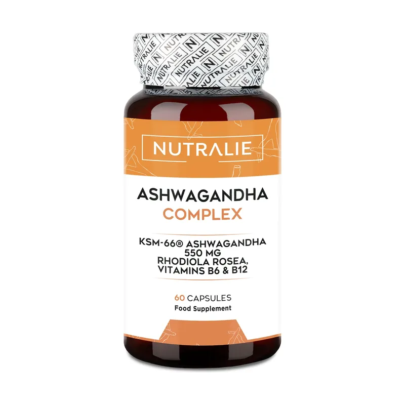 Ashwagandha+B6+B12 anxiety 60 capsules Nutralie Fan Favorite