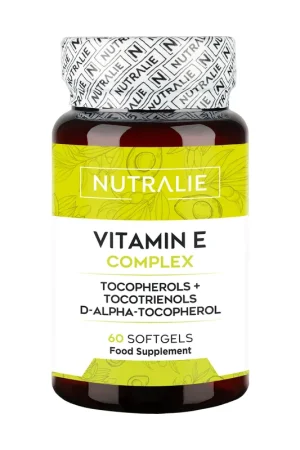 Buy Online Vitamin E Complex tocopherols and tocotrienols 60 capsules Nutralie