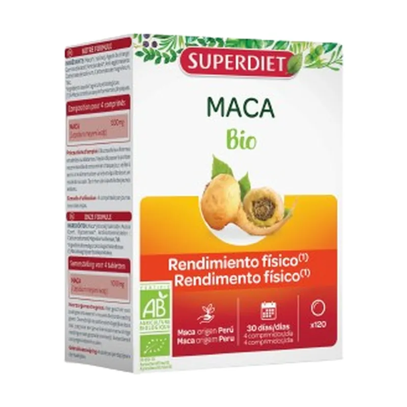 Certified Macafit Bio 120 tablets Superdiet