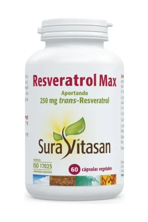Resveratrol Max 60 vegetable capsules Sura Vitasan Same Day Shipping