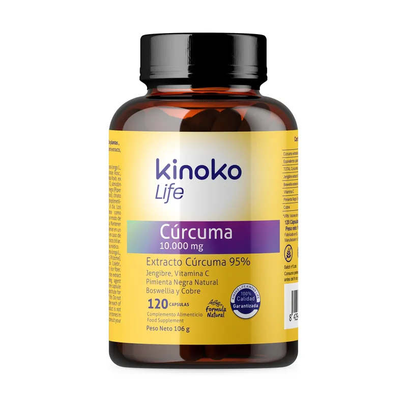 Fast Shipping Turmeric 10,000 mg 120 capsules Kinoko Life