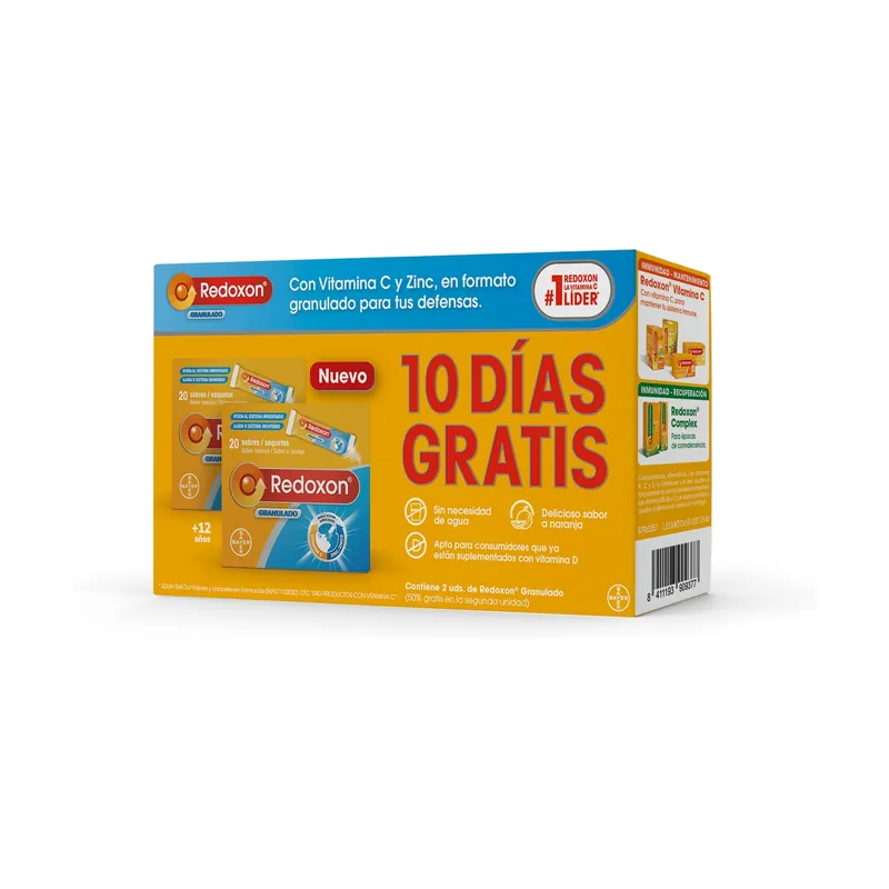Redoxon granulated pack 2nd unit at 50% 2x20 envelopes Redoxon Buy Online