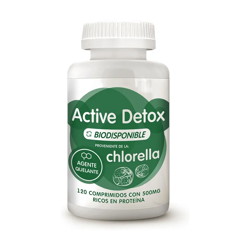 Active chlorella detox 120 capsules of 500μg Energy Feelings Big Sale