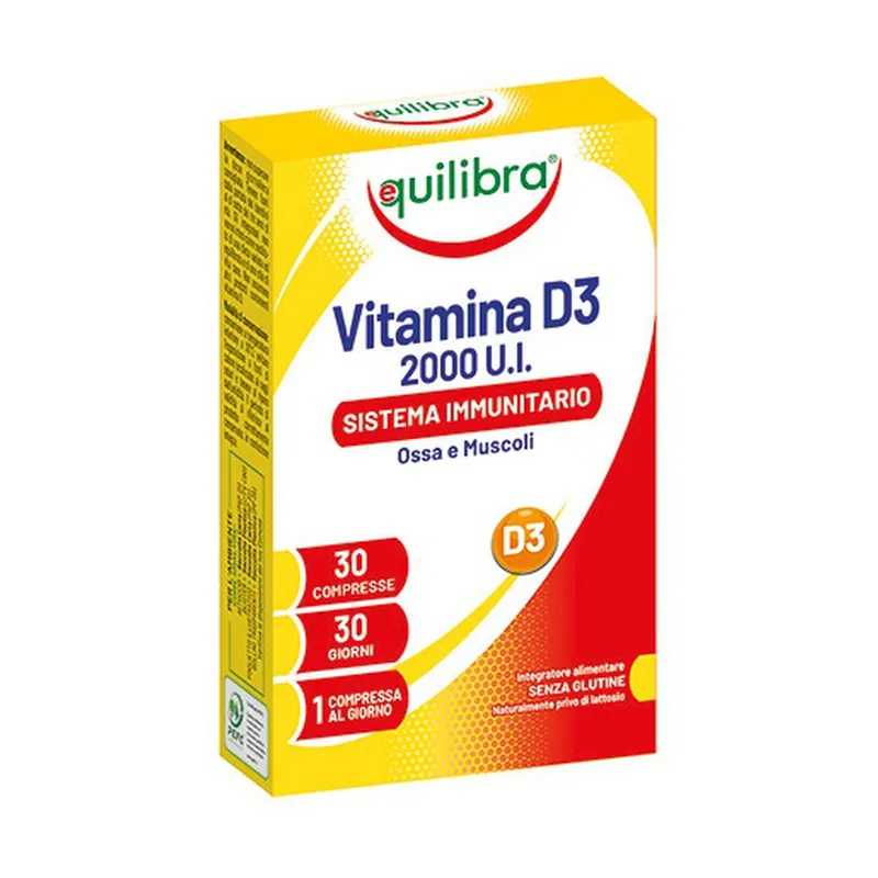 Certified Vitamin d3 30 tablets Equilibra