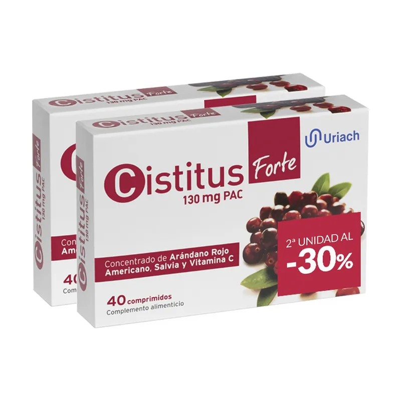 Express Delivery Pack Duplo Cistitus Forte 40 2nd Unit -30% 2 units Cistitus