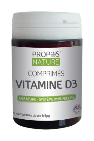Best Price Vitamin D3 60 tablets Propos Nature