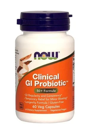 Affordable Clinical gi probiotic 60 vegetable capsules NOW Foods
