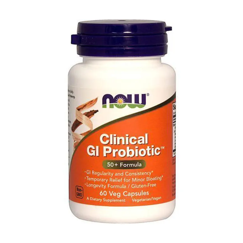 Affordable Clinical gi probiotic 60 vegetable capsules NOW Foods