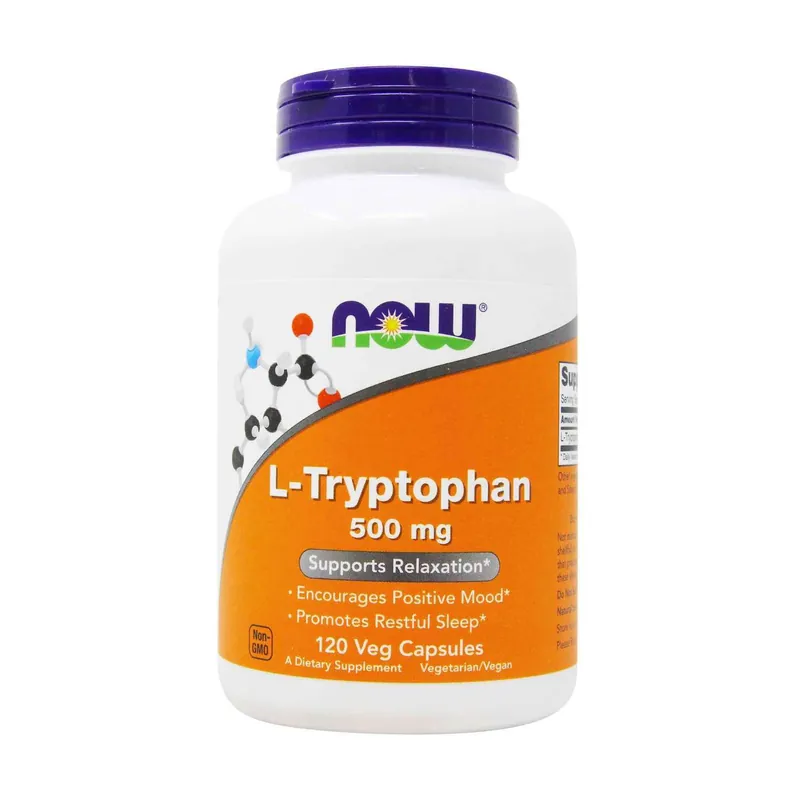 L-Tryptophan 120 vegetable capsules NOW Foods Mega Sale