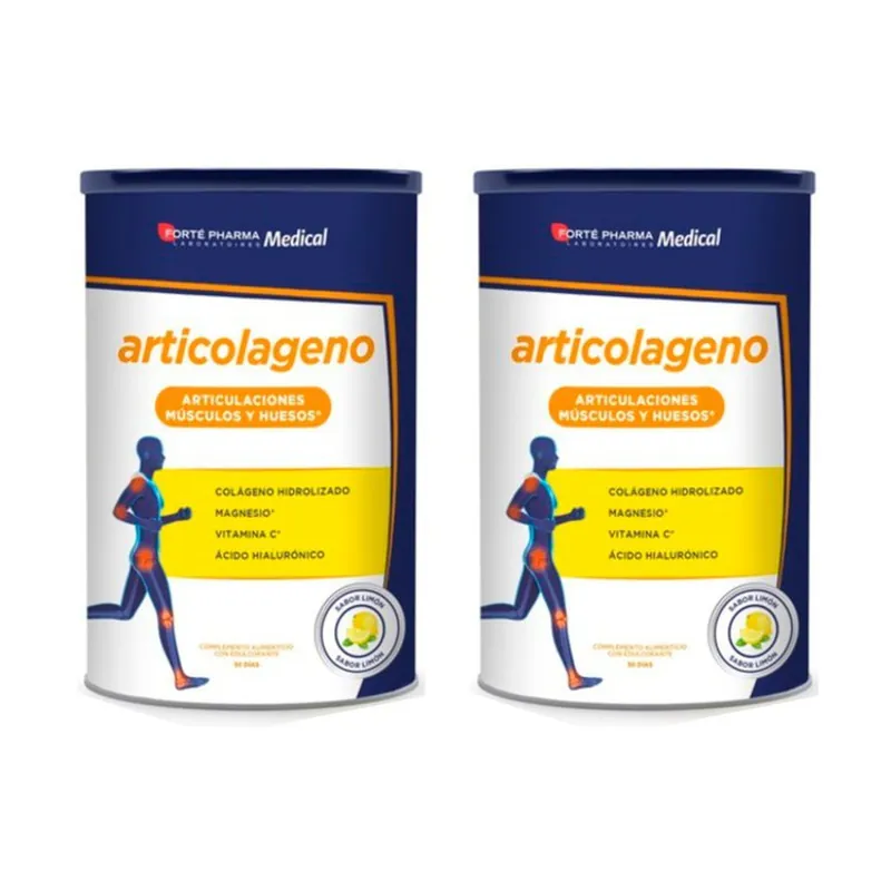 Articolageno Lemon Flavor Pack Duo 2 units of 350g Forté Pharma Certified