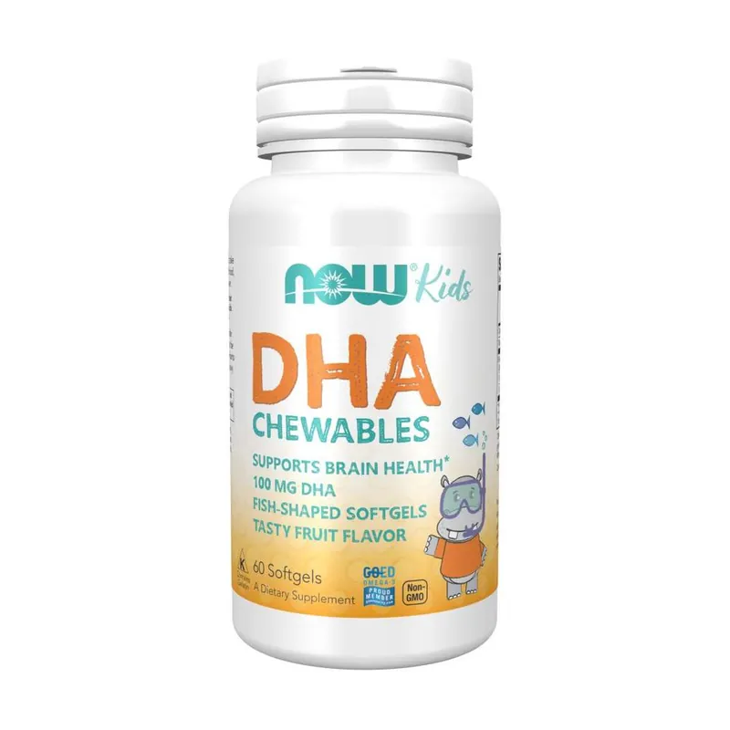 Children‘s Chewable DHA 60 capsules NOW Foods Trusted Brand