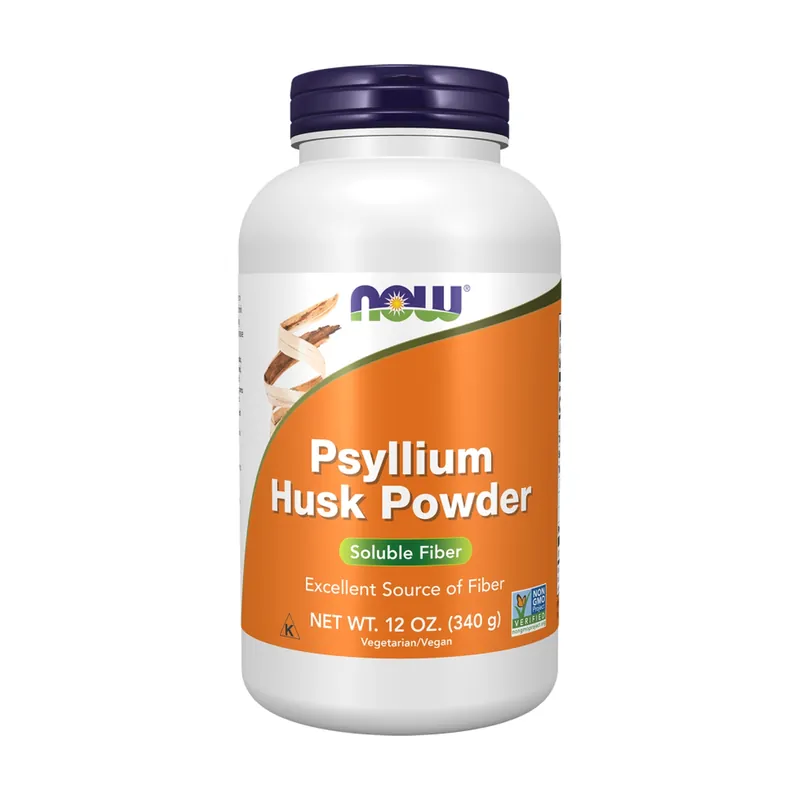 New Release Psyllium husk powder 340 g of powder NOW Foods