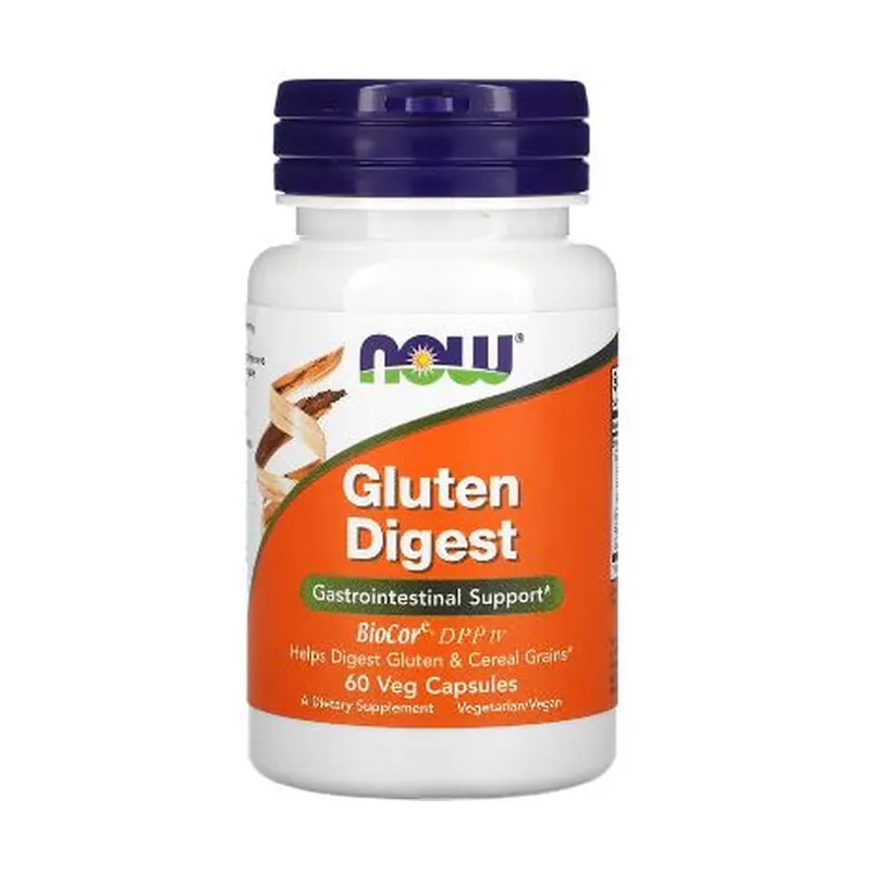 Time-Limited Gluten digest 60 vegetable capsules NOW Foods