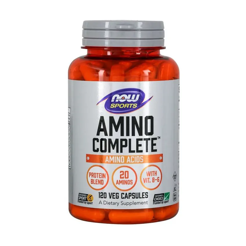Complete amino 120 vegetable capsules NOW Foods Low Price