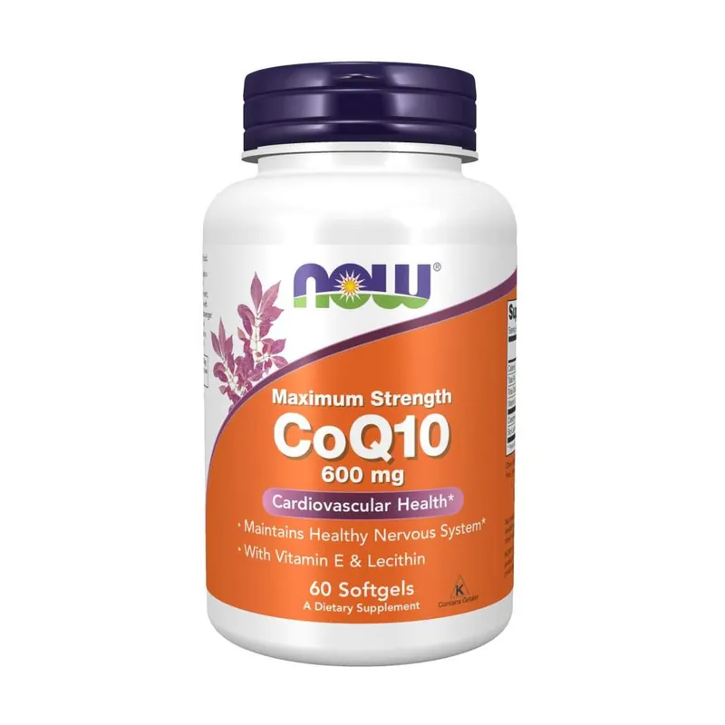 Coenzyme Q10 600mg 60 softgels NOW Foods Seasonal Sale
