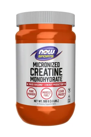 Weekend Sale Micronized Powder Creatine Monohydrate 500 g of powder NOW Foods