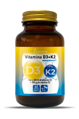 Next Day Delivery Vitamin D3 + K2 60 vegetable capsules Plameca