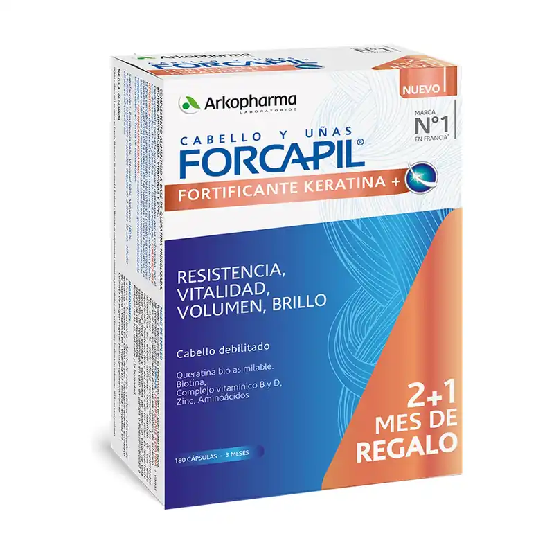 Forcapil fortifying keratin 120 capsules Arkopharma Clearance