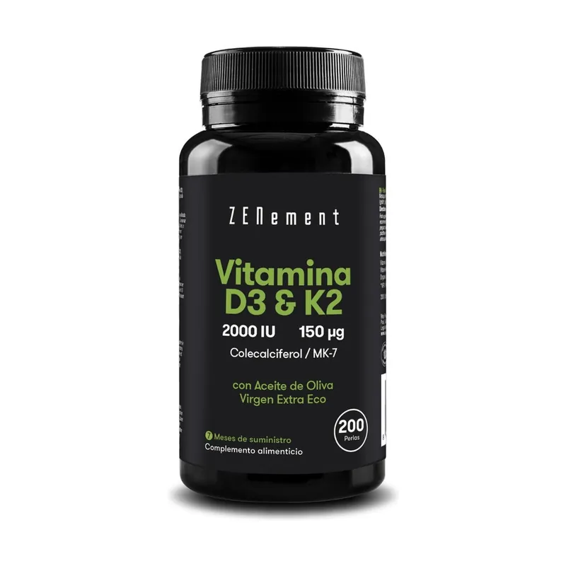 Vitamin D3 + K2 200 softgels Zenement Top Pick