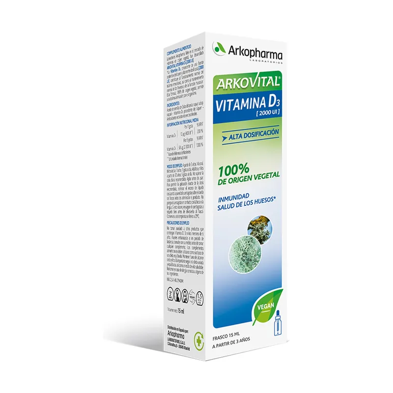 Next Day Delivery Arkovital® Vitamin D3 15 ml Arkopharma