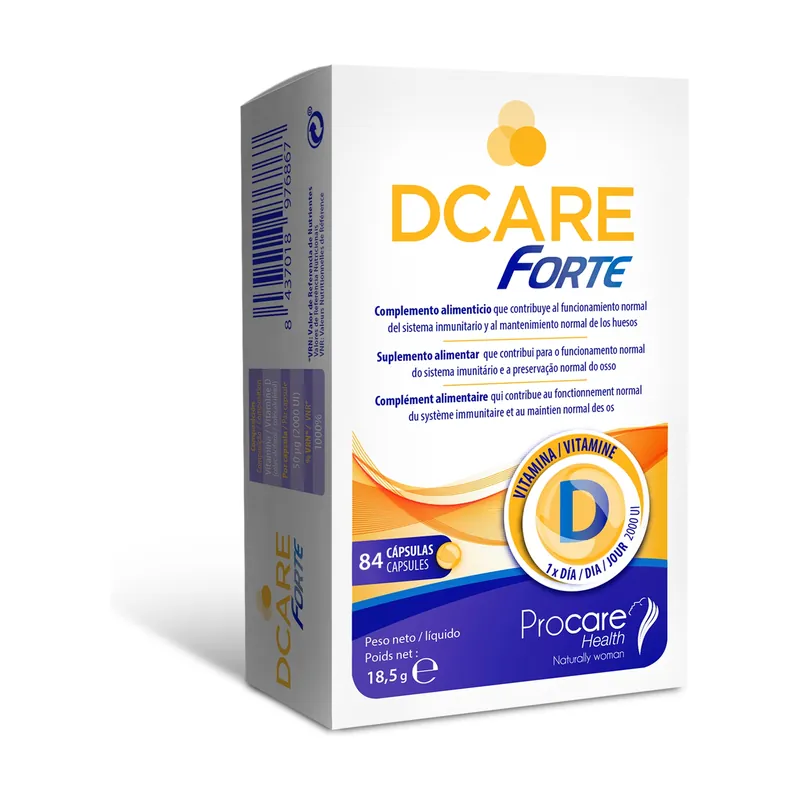 Get Yours Dcare forte vitamin d3 84 capsules Procare Health