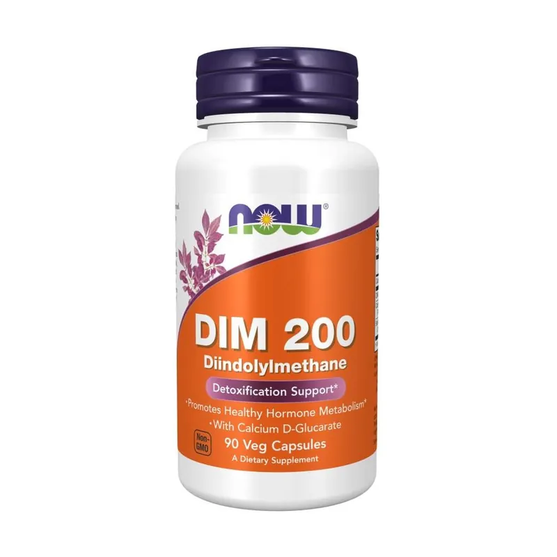 Professional Grade Dim 200 diindolylmethane 90 vegetable capsules NOW Foods