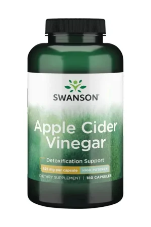 Apple cider vinegar 180 capsules of 625mg Swanson Best Choice