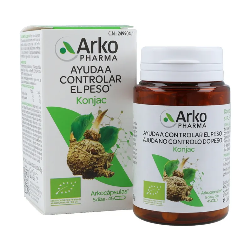 Arkocapsules glucomannan (konjac) bio 45 capsules Arkopharma Crafted