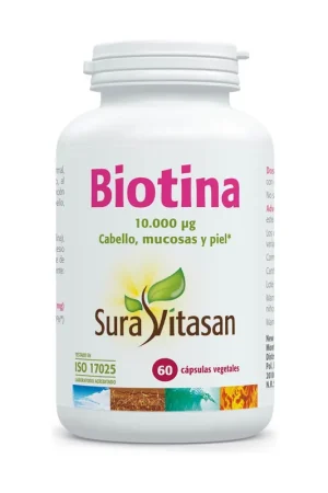 Best Price Biotin 10,000 µg 60 vegetable capsules Sura Vitasan