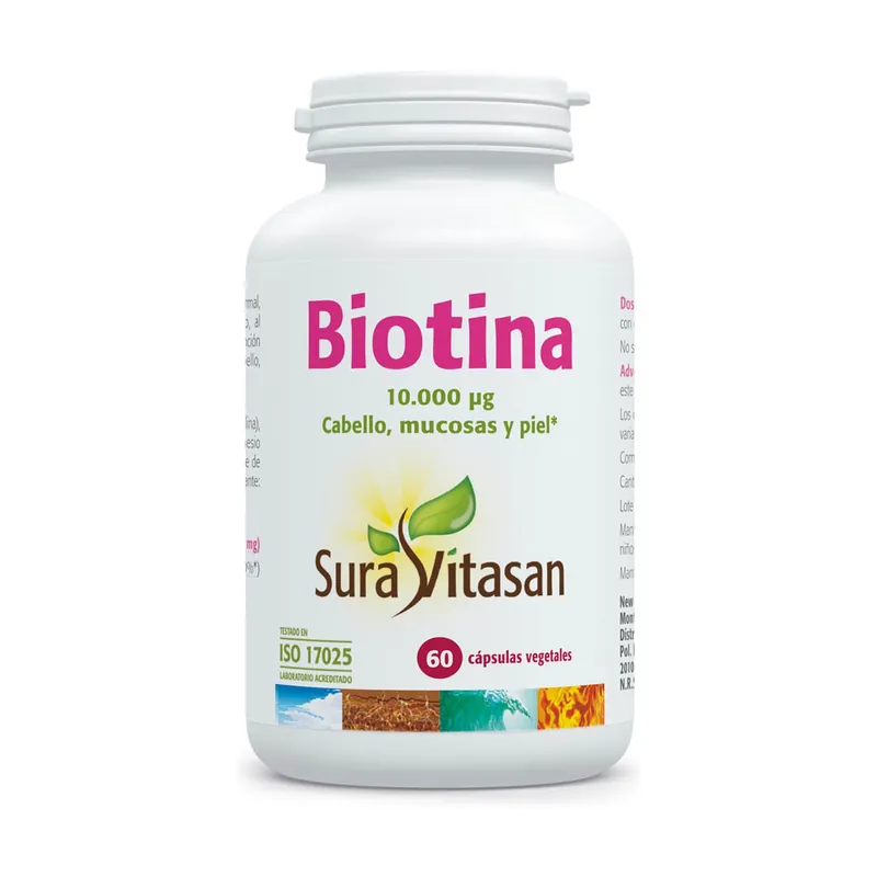 Best Price Biotin 10,000 µg 60 vegetable capsules Sura Vitasan