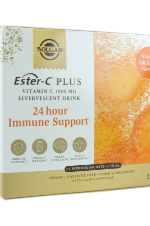 Special Discount Vitamin C Ester-C plus effervescent 21 packets of 10.6g Solgar