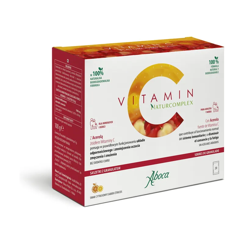 Vitamin C Naturcomplex 20 packets of 5g Aboca Trusted Brand