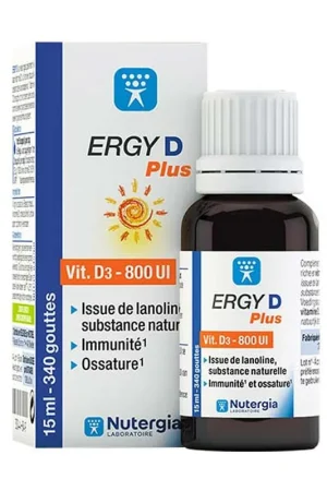 Ergy D plus vitamin D3 15 ml Nutergia High Quality