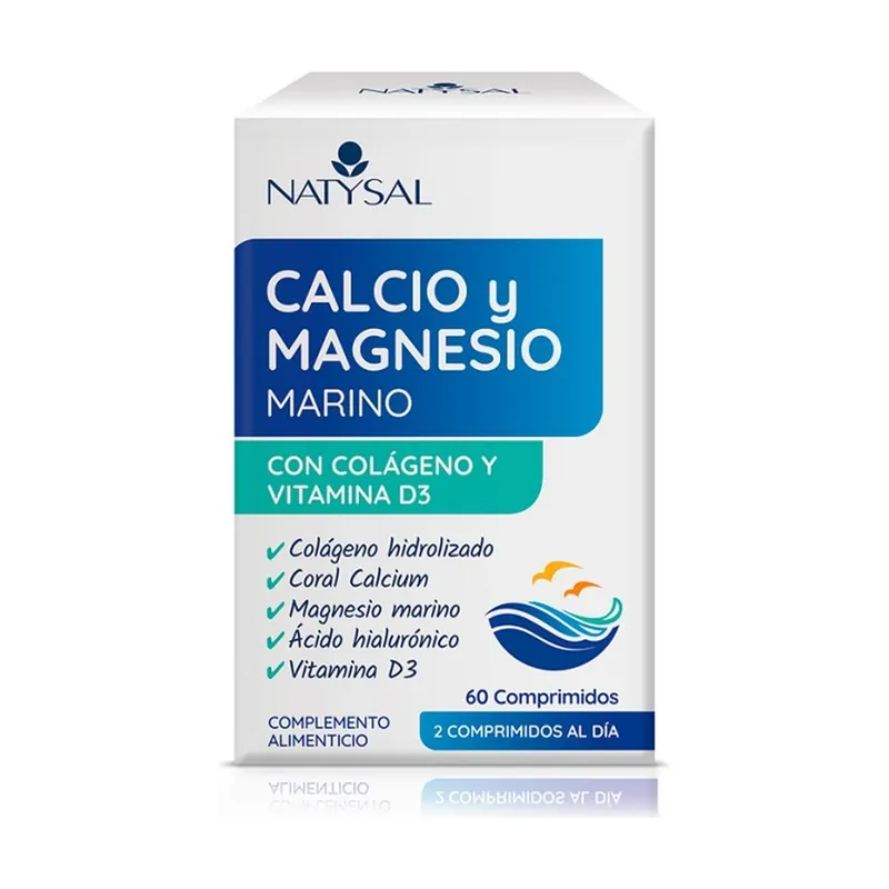 Calcium and marine magnesium 60 tablets Natysal Order Now