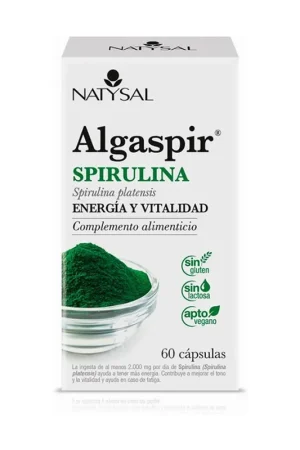 Algaspir (Spirulina) 60 capsules Natysal Fast Shipping