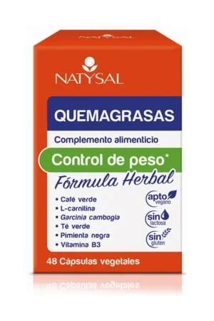 Best Seller Fat burn 48 vegetable capsules Natysal