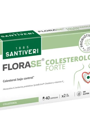 Florase Cholesterol Forte 40 capsules of 20g Santiveri Deal