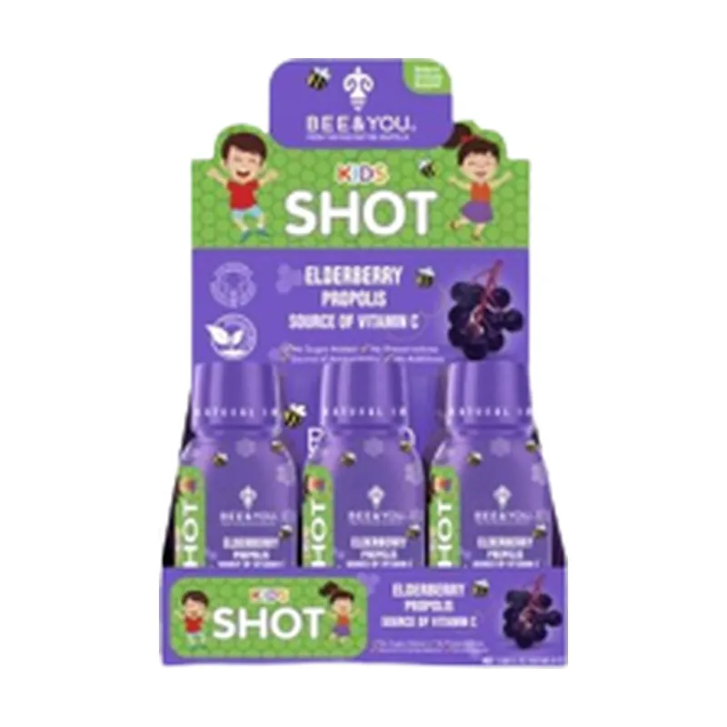 Elderberry and propolis juice shot (kids) 12 units of 50ml Bee&You Best Choice